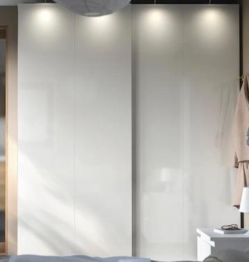  Ikea HASVIK hoogglans wit Schuifdeuren voor Pax kasten  beschikbaar voor biedingen