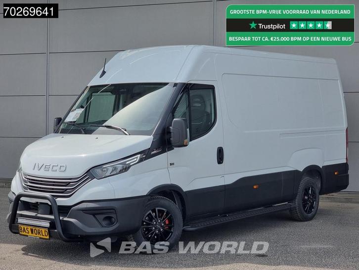 Iveco Daily 35S21 3.0L 210PK BAS EDITION L2H2 Bullbar LED AC, Auto's, Bestelwagens en Lichte vracht, Bedrijf, Te koop, Achteruitrijcamera