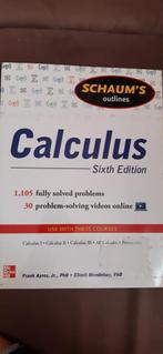 Calculus of schaum's outlines, Livres, Livres d'étude & Cours, Comme neuf, Ne s'applique pas, Enlèvement ou Envoi, Frank Ayres, Elliott Men