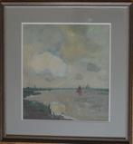 Schilderij Verpoorten Oscar "Scheldebocht nabij Antwerpen"., Antiek en Kunst, Ophalen