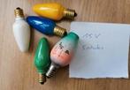 Reservelampjes kerstverlichting vintage E10 fitting, pr/set, Diversen, Ophalen of Verzenden, Gebruikt