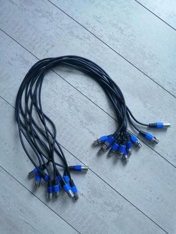 10 stuks DMX kabel 1 meter , 3 pins beschikbaar voor biedingen