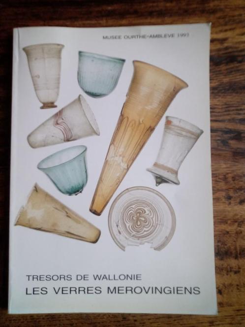 Les Verres Mégovingians archeologie 1993 België, Boeken, Kunst en Cultuur | Architectuur, Ophalen of Verzenden