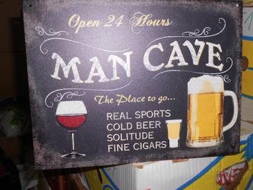 Beersign.Reclame in Blik.Man Cave  beschikbaar voor biedingen