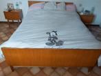 Vintage bed teak hout 150cm, Huis en Inrichting, Ophalen, Zo goed als nieuw