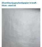 Zilver craft papier 50cm breed 250m op de rol, Enlèvement, Neuf