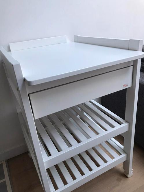 Verzorgingstafel Troll - met lade en wieltjes, Kinderen en Baby's, Kinderkamer | Commodes en Kasten, Gebruikt, Commode, 90 tot 105 cm