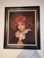 TE KOOP Geborduurde afbeelding met mooie kader, Diversen, Ophalen