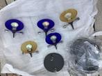 Spotlampen met draad., Huis en Inrichting, Lampen | Spots, Ophalen, Gebruikt, Glas, Moderne