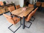 Table à manger style industriel Maxfurn (160x90), Huis en Inrichting, Ophalen, 50 tot 100 cm, Zo goed als nieuw, Vijf personen of meer