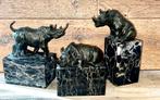 3 Bronzes Rhinocéros, Bronze