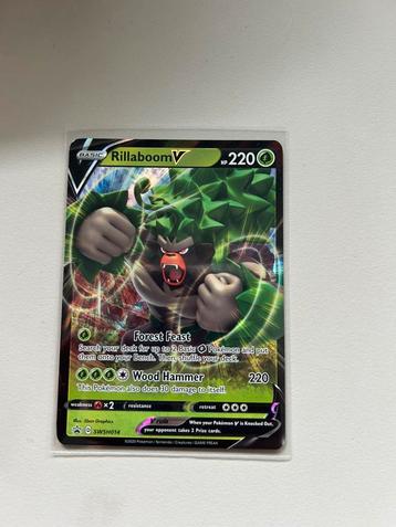 Rillaboom V SWSH014, Enlèvement ou Envoi, Neuf, Cartes en vrac, Foil
