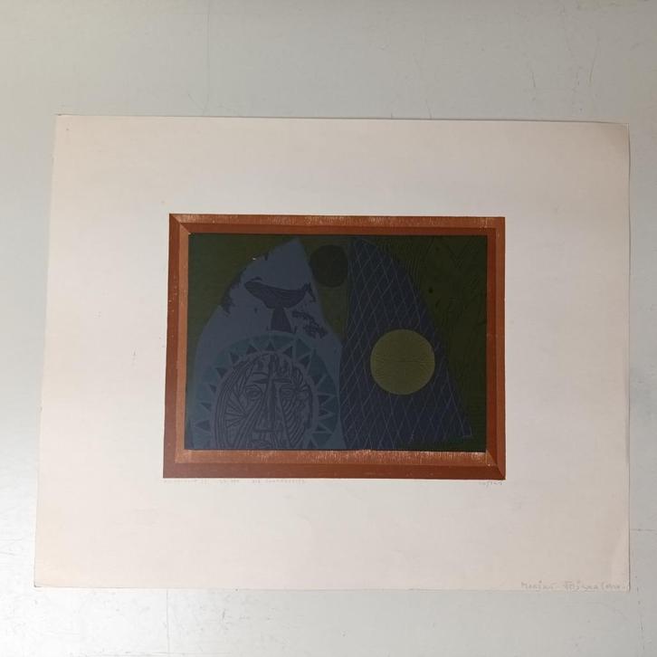 Marijan Vojska (1934) - lithografie - Die sonnenseite, Antiek en Kunst, Kunst | Litho's en Zeefdrukken, Ophalen of Verzenden