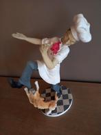 Beeldje kok met hond, Ophalen