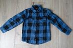 Blauw/zwart geruit winterhemd C&A maat 122 / 128, Garçon, C&A, Enlèvement ou Envoi, Chemise ou Chemisier