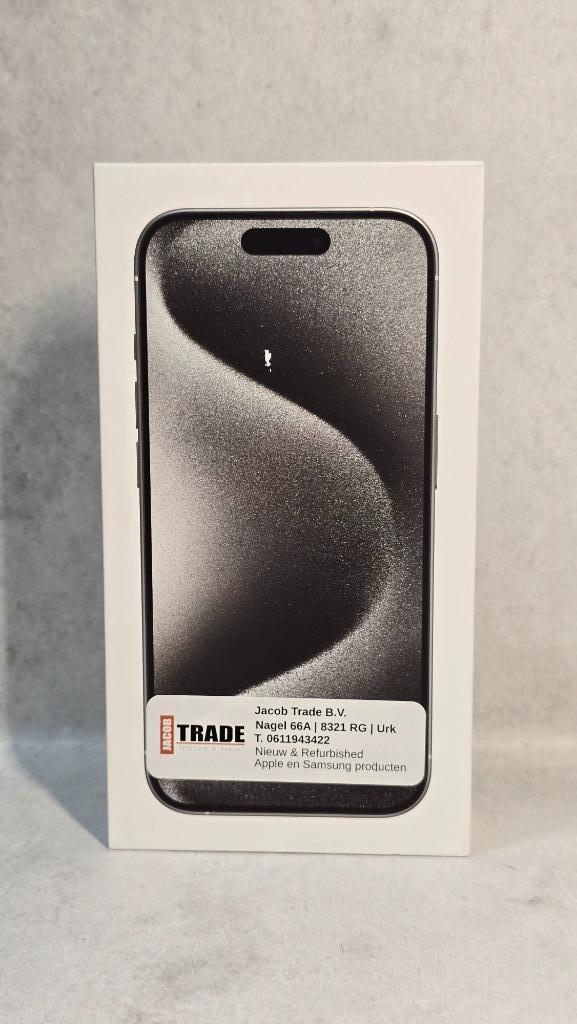 Apple iPhone 15 Pro 128GB Wit, Telecommunicatie, Mobiele telefoons | Apple iPhone, Zo goed als nieuw, 128 GB, Zonder abonnement