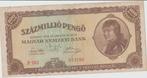 MAGYAR NEMZETH BANK  BUDAPEST 1946 100 MILLIO PENGO, Postzegels en Munten, Ophalen of Verzenden, Hongarije