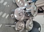 Potten en pannen, Huis en Inrichting, Keuken | Potten en Pannen, Ophalen, Inox, Gebruikt, Keramische plaat