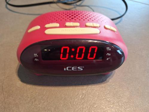 iCES wekkerradio ICR-210 roze, Elektronische apparatuur, Wekkers, Ophalen