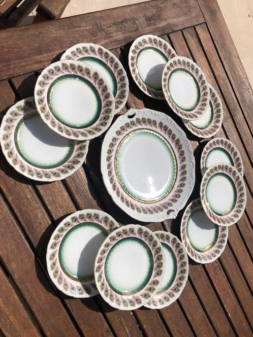 Gebakservies Carl Tielsch 1875-1900, Antiek en Kunst, Antiek | Servies los, Ophalen of Verzenden