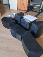 Complete surroundset: 5 KEF-luidsprekers + 1 REL subwoofer, Gebruikt, 60 tot 120 watt, Complete surroundset, Ophalen
