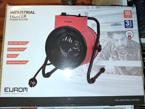 Eurom EK 3000 Round warmeluchtblazer 3000W, Doe-het-zelf en Bouw, Verwarming en Radiatoren, Zo goed als nieuw, Radiator, 800 watt of meer