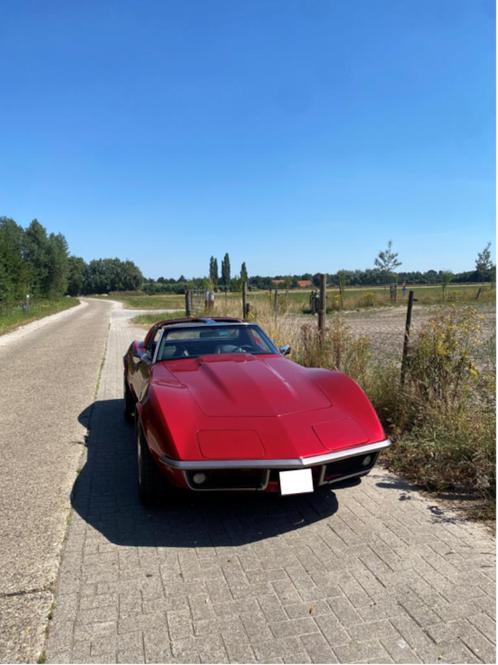 Chevrolette Corvette C3 1969, Auto's, Chevrolet, Particulier, Corvette, Benzine, Overige carrosserie, Handgeschakeld, Rood, Zwart