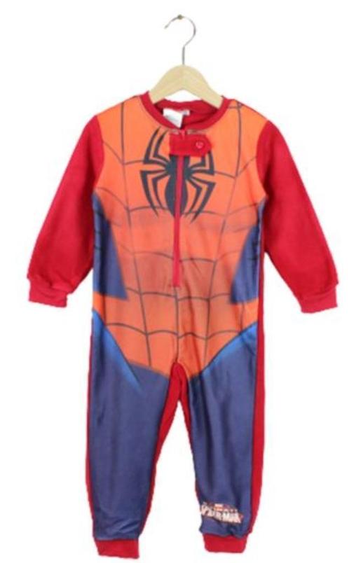 Spiderman Onesie Fleece Rood - Maat 104 - AANBIEDING, Kinderen en Baby's, Kinderkleding | Maat 104, Nieuw, Jongen, Nacht- of Onderkleding