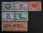 Belgique : COB 625/30 ** Cinquième Orval 1943., Gomme originale, Neuf, Sans timbre, Enlèvement ou Envoi