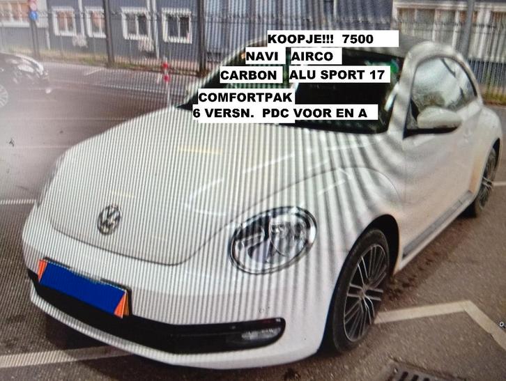 VW  BEETLE  1.2 TSI  SPORTVELGEN  CARBON DAK, Auto's, Volkswagen, Bedrijf, Te koop, Beetle (Kever), Benzine, Euro 5, Ophalen
