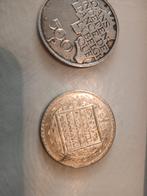 2 MUNTEN BELGIE EN ZWEDEN, Postzegels en Munten, Verzenden, Losse munt, Zilver