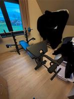 multi gym bench zwart Virtufit incl. stang en 2 2.5kg platen, Aluminium, Enlèvement, Bras, Centrale électrique