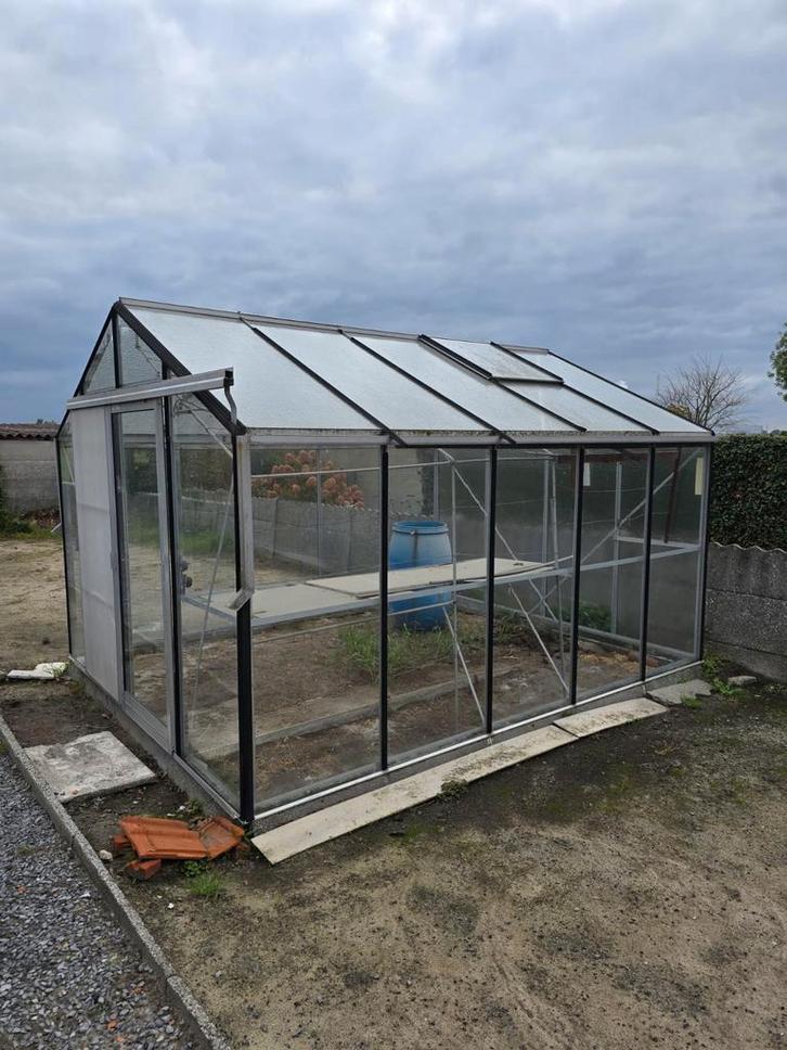 Serre te koop, Tuin en Terras, Kassen, Aluminium, Glas, Ophalen