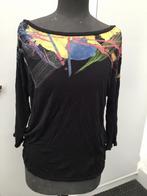 T-shirt pour femme avec imprimé Mango Jeans, Manches courtes, Enlèvement ou Envoi, Porté, Noir