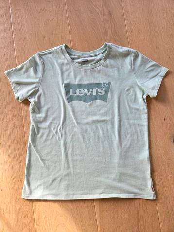 Levi's t-shirt pastelgroen - maat 158 - 13 jaar beschikbaar voor biedingen