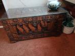 OUDE INDISCHE DEKEN KIST.  SALON TAFEL., Huis en Inrichting, Ophalen, Gebruikt, Hout
