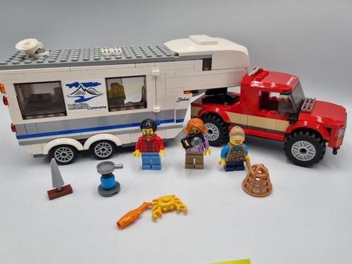 Lego City 60182 Pickup & Caravan, Kinderen en Baby's, Speelgoed | Duplo en Lego, Zo goed als nieuw, Lego, Complete set, Ophalen of Verzenden