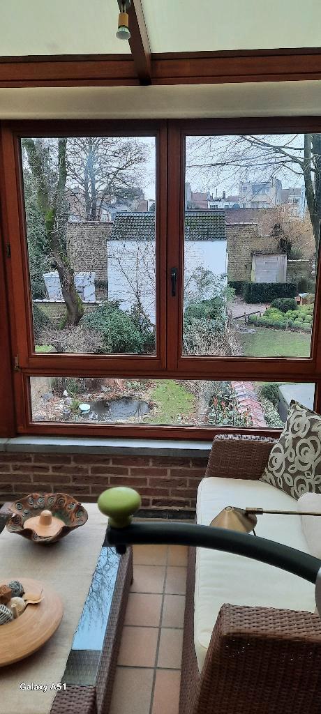 Meranti vensters in zeer goede staat dubbele beglazing., Tuin en Terras, Overkappingen, Gebruikt, Veranda, Ophalen