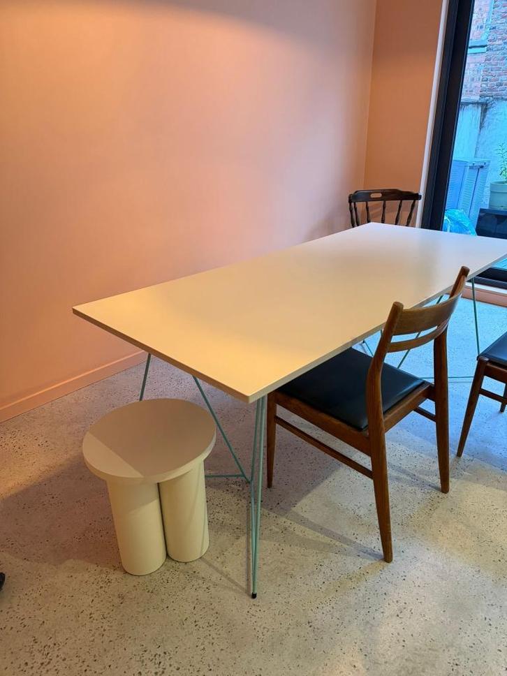 Master & Master tafelblad + tafelschragen, Huis en Inrichting, Tafels | Eettafels, Gebruikt, 50 tot 100 cm, 150 tot 200 cm, Vijf personen of meer