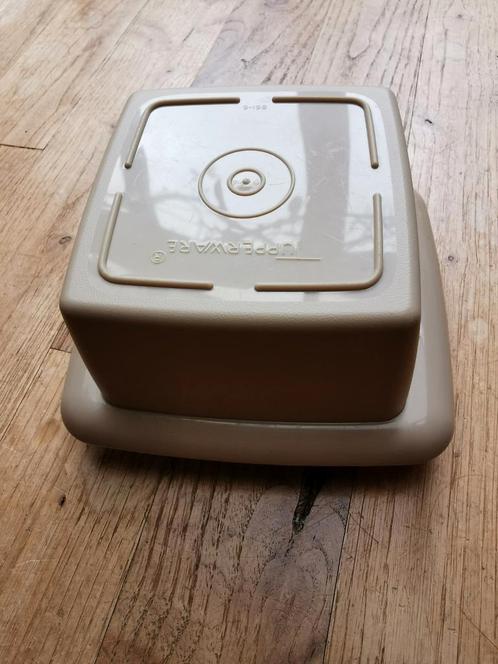 Vintage Tupperware botervlootje, beige, jaren '60-'70., Huis en Inrichting, Keuken | Tupperware, Zo goed als nieuw, Ophalen of Verzenden
