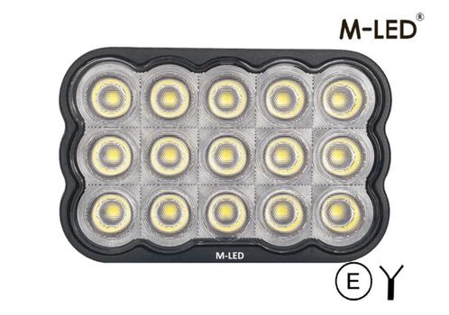 Mobisuv M-LED werklamp 15 leds 75W E-keur, Auto-onderdelen, Verlichting, Nieuw, Verzenden
