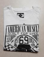 T-shirt blanc homme vintage taille M, Ophalen of Verzenden, Gedragen, Maat 48/50 (M), Wit