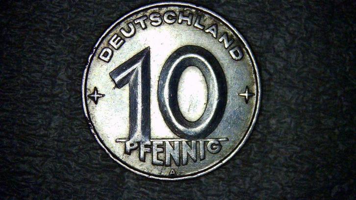 10 Penning 1952 A, Postzegels en Munten, Munten | Europa | Niet-Euromunten, Duitsland, Ophalen of Verzenden