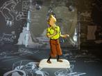 Figurine Tintin en métal relief : Secret de la Licorne, Comme neuf, Tintin, Enlèvement, Statue ou Figurine