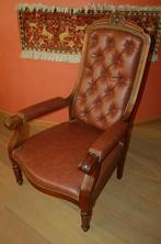 Vintage Voltaire fauteuil in mahonie, Ophalen