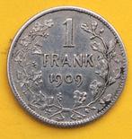 1909 1 frank NL argent L2, Verzenden, Zilver, Losse munt, Zilver