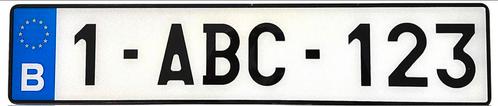 PLEXI zwarte kentekenplaat, Auto diversen, Tuning en Styling, Ophalen of Verzenden
