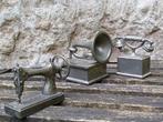3 schattige vintage tinnen miniaturen in zeer mooie staat, Ophalen of Verzenden