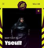 Yseult / 1 place de concert à l’AB, Tickets en Kaartjes