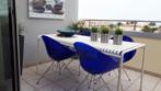 4 Blauwe Philippe Starck "EroS" Kartell stoelen, Huis en Inrichting, Stoelen, Ophalen, Gebruikt, Blauw, Design